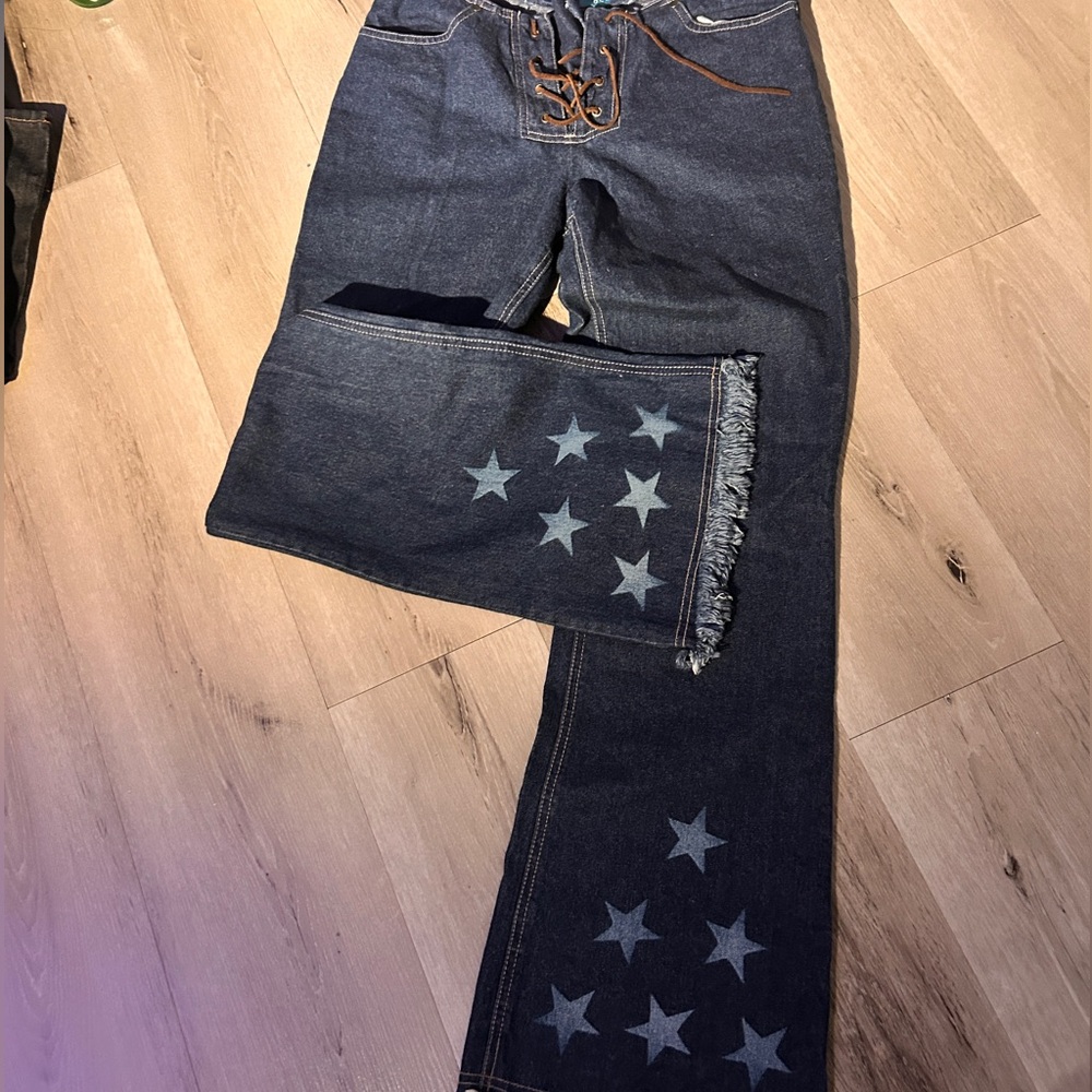 Women's Star Patterned Jeans